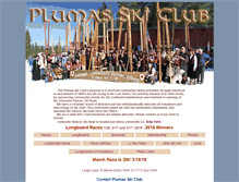 Tablet Screenshot of plumasskiclub.org